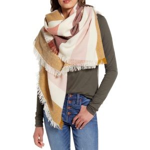 MADEWELL Striped Blanket Scarf, NWOT.